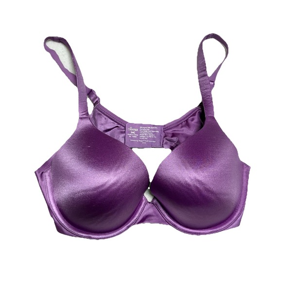 Soma 34C Bra Purple Enhancing Shape Full Coverage Underwire Back Closure Smooth - Picture 1 of 6